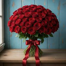 Букет Красные розы Блэк Меджик в Островцы