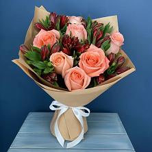 Букет цветов из:  Розы и Альстромерии в Островцы