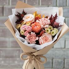 Букет цветов из:  Гвоздики, Хризантемы и Розы в Островцы