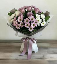 Букет цветов из:  Хризантемы и Розы #REPLACE_PRED# Островцы