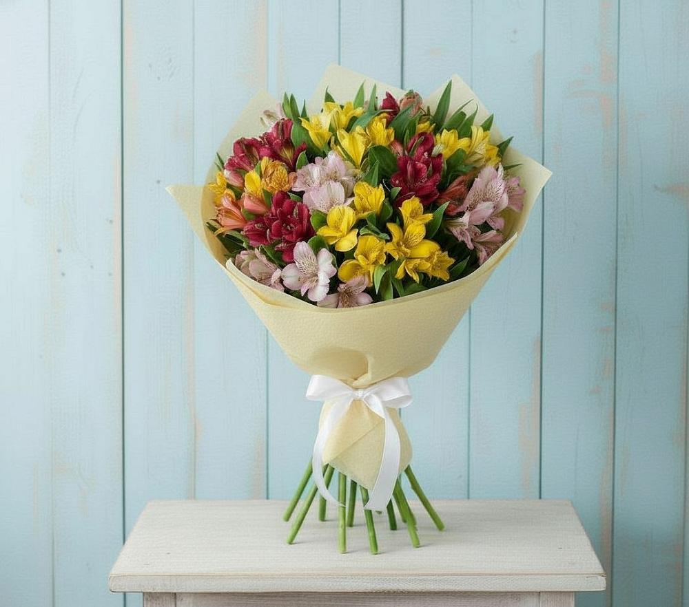 Букет цветов из: Альстромерии в Островцы