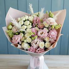 Букет цветов из:  Альстромерии и Розы в Островцы
